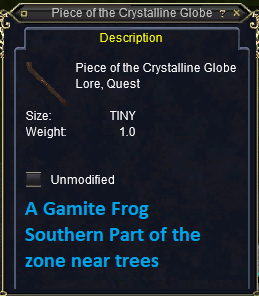 Piece of the Crystalline Globe Staff